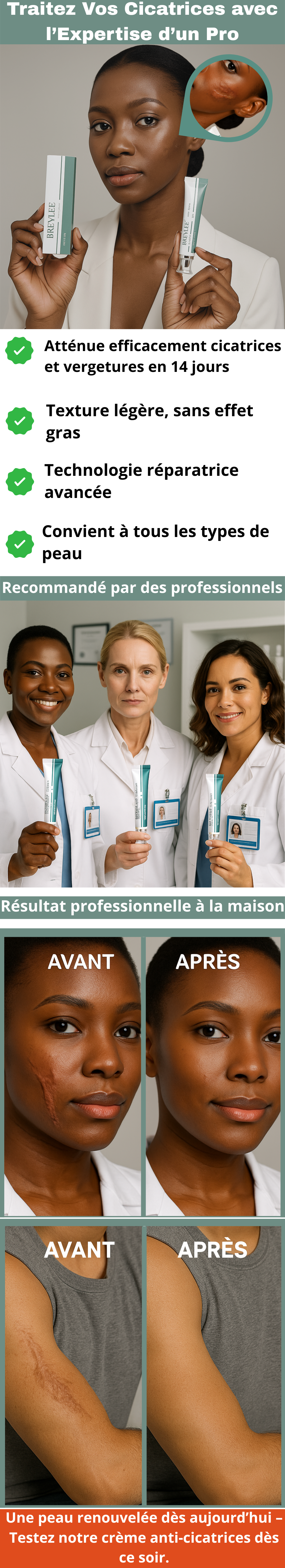 Cream anti-vergetures et anti-cicatrice BF