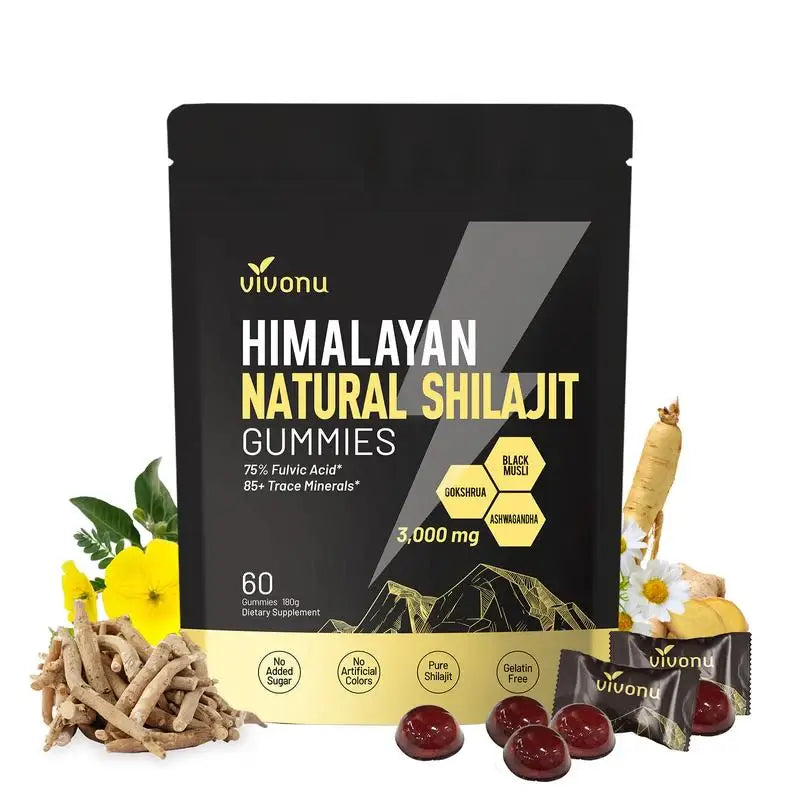 Gommes Énergétiques Shilajit de l'Himalaya