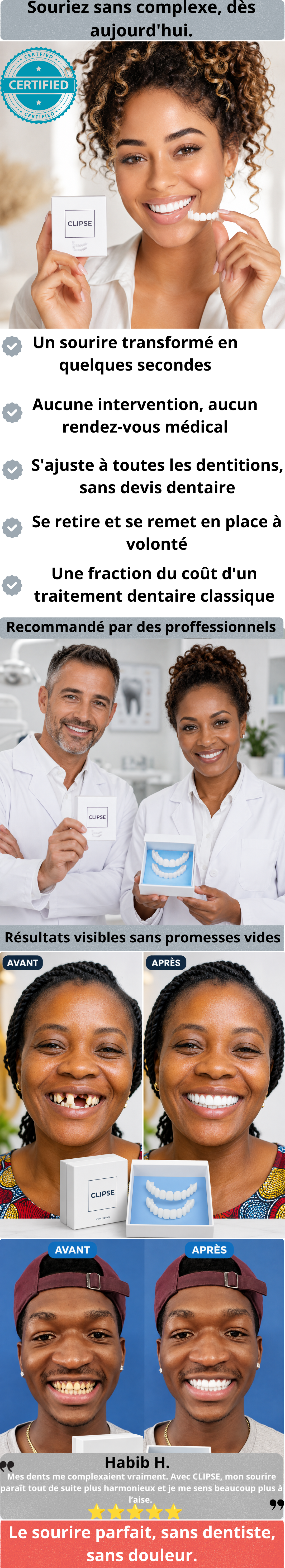 Facettes Dentaires Clip-On — Le Sourire Parfait, Sans Chirurgie (testing)
