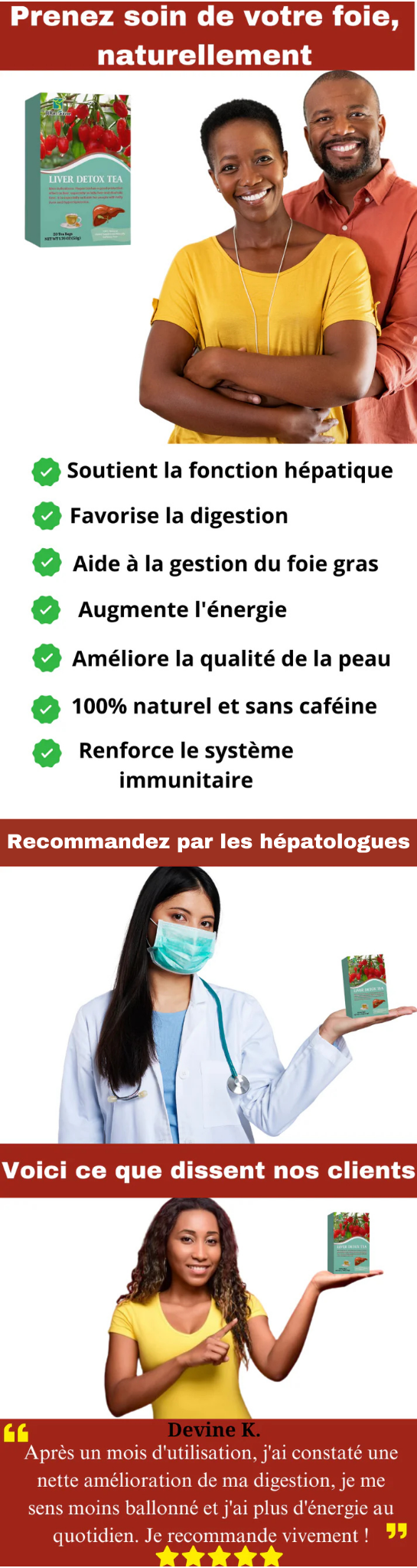 Thé de nettoyage et de soutien de foie
