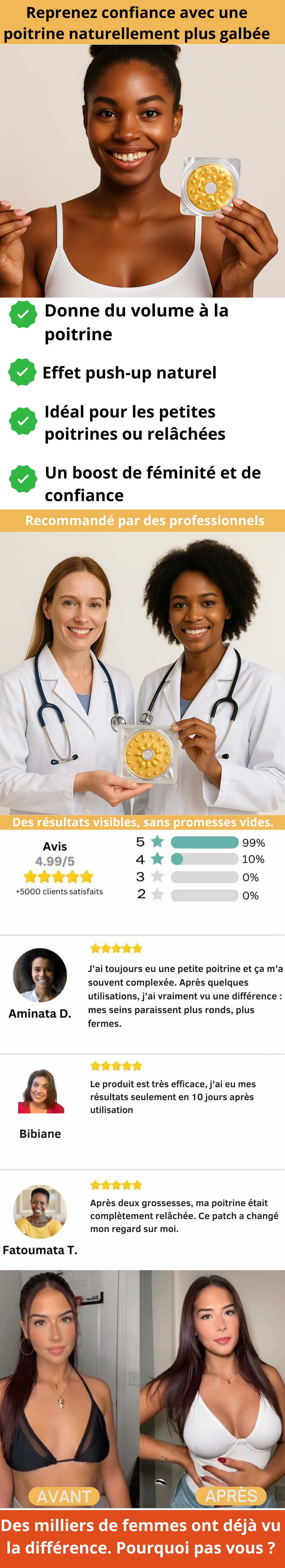 Pacth mamaire-Boostez Votre Poitrine Naturellement