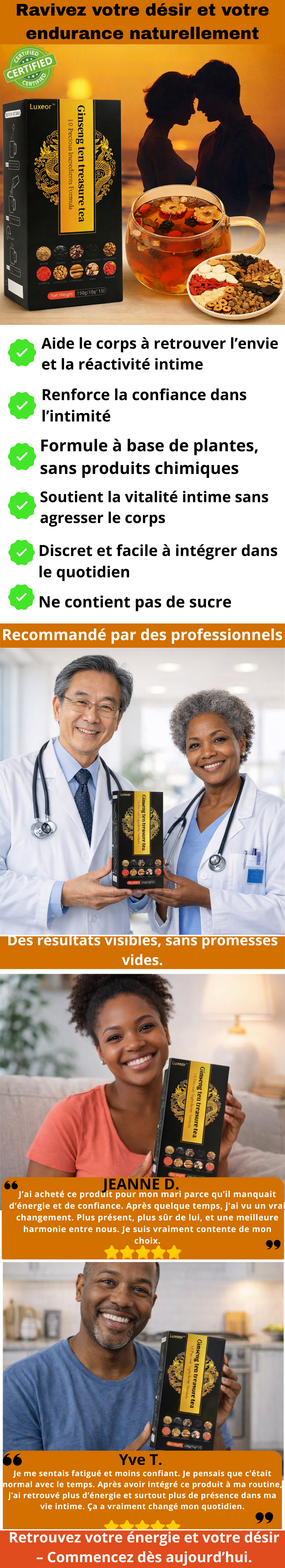 Ravivez votre désir et votre endurance naturellement avec le Thé au ginseng..